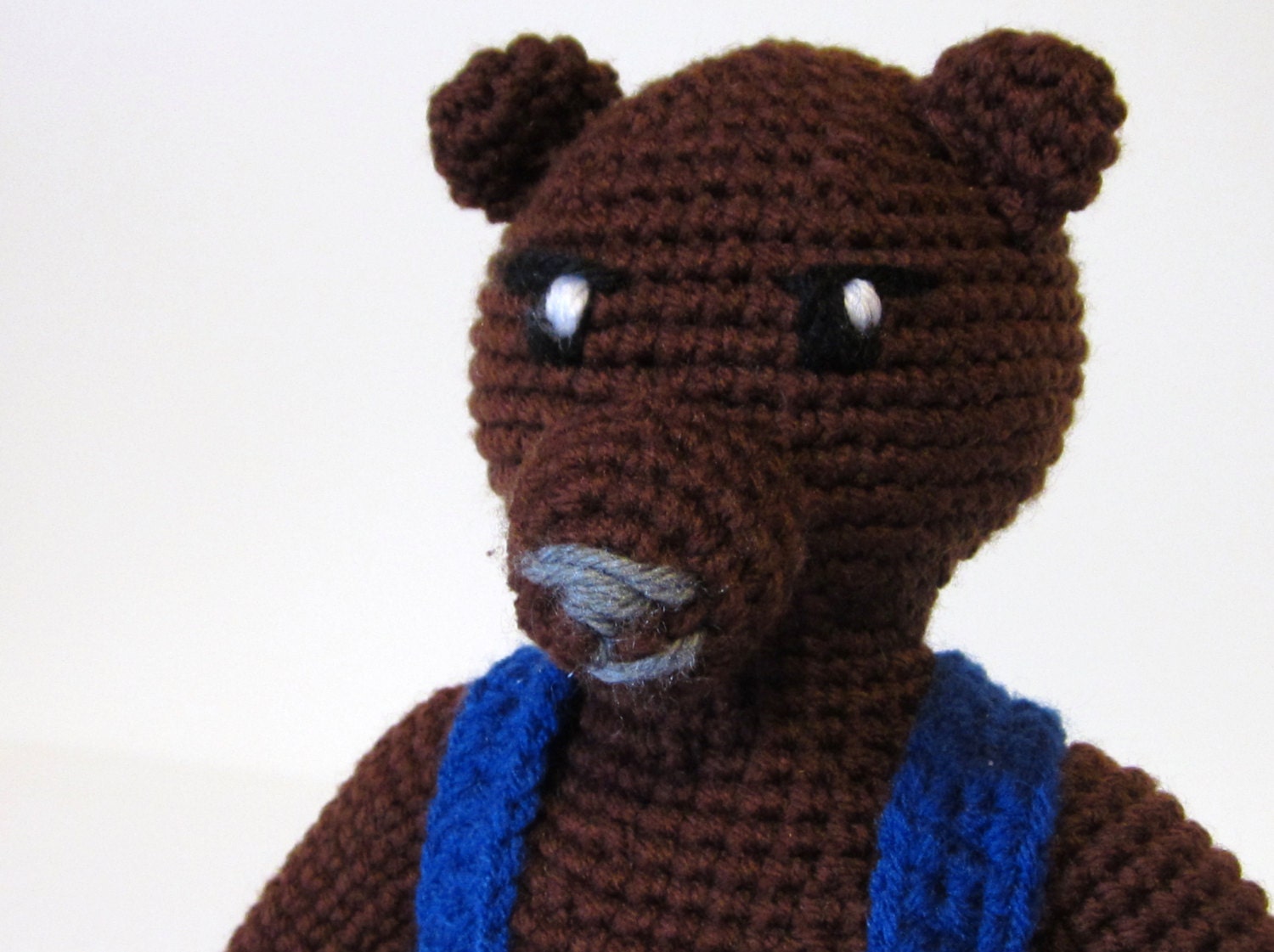 Stuffed Bears, Teddy Bear Plush, Country Bears, Crochet Bear, Large Amigurumi Bear, Stuffed Animal, Unique Kids Toys - Brian the Bear