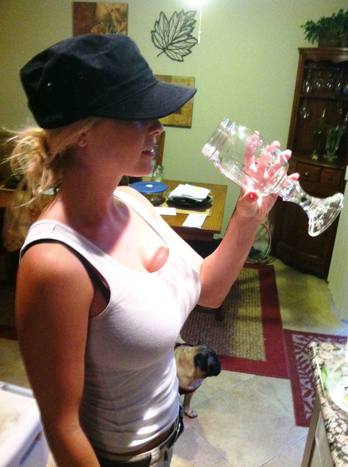 Mason Jar Wine Glass