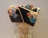 Mini Chalkboard Signs multicolored  - wedding, table numbers, party, dessert or food label
