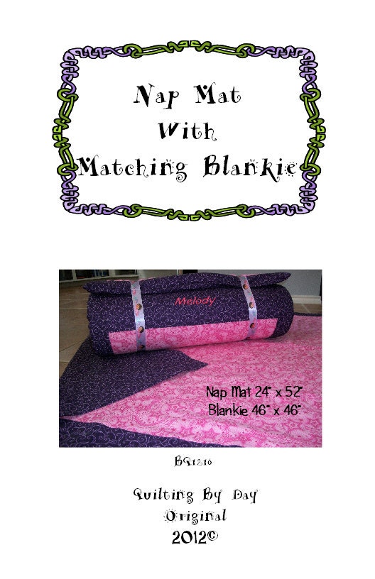 PDF Pattern Nap Mat & Blankie