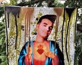 Sacred heart of Morrissey 8x8 canvas