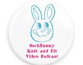 SockBunny Knit and Fit Podcast Button