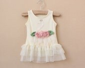 12m,18m,24m,2y,3y,4y,5y baby girl dress toddler girl dress - swan top for summer