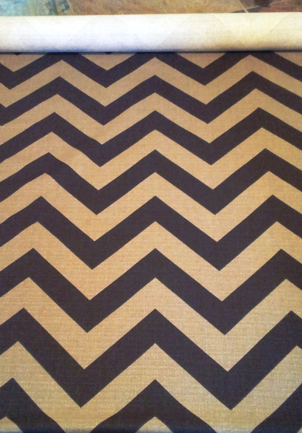 Large CHEVRON Wedding AISLE RUNNER, Denton Fabric is the Perfect Texture and Weight for an Aisle Runner, Black/Denton, Custom Sizes