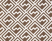 54 x 63 CHEVRON CURTAINS, Two Drapery Panels, Premier Prints Shakes Italian Brown Drew