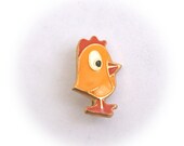 Cute vintage USSR pin/brooch for kids chicken