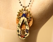 Cork and Gear with a Metal Flower Charm