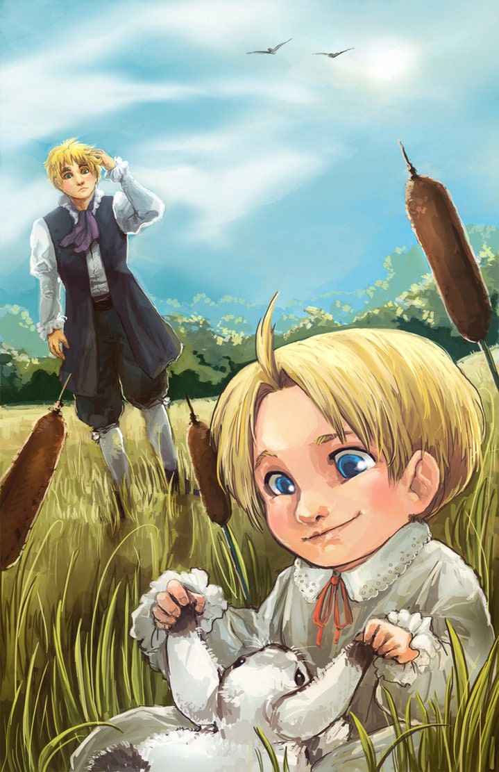 Hetalia England America Print