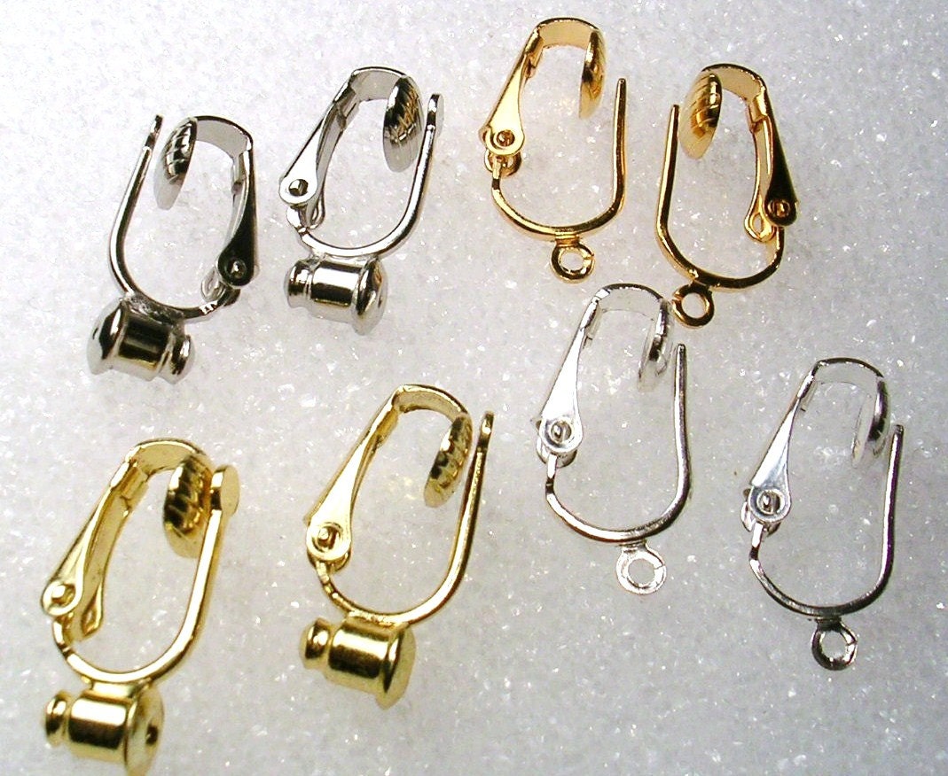CLIP ON EARRING Converters for Post or Dangle type by TheGiftDepot