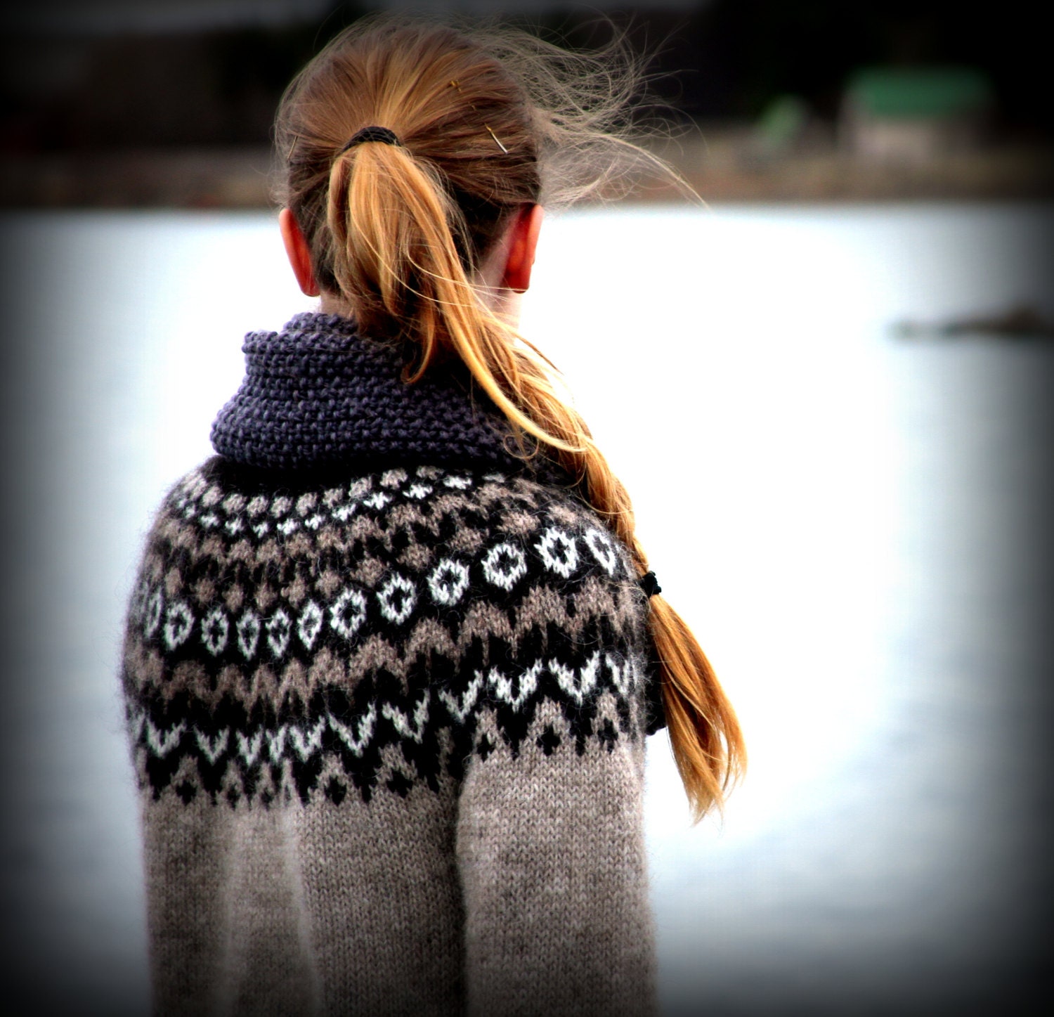 RESERVED LISTING for Catherine: Icelandic Sweater, Custom made, Oatmeal, Brown, White, Black, Warm, Cozy, Knit
