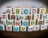 26 Wooden ABC blocks: Pottery Barn Hayley inspired