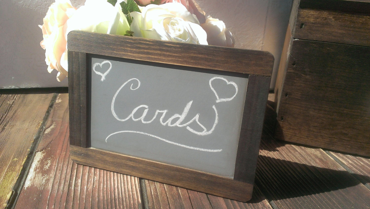 Framed Chalkboard, wood chalkboard, rustic wedding chalk board sign