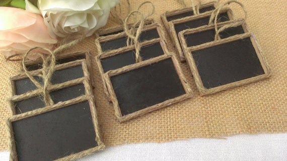 rustic wedding chalkboard signs, framed chalkboard table numbers, country wedding decor set of 12