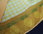 Vintage Apron Women's Half Apron Pineapple Costume Cooking Kitchen Clothing Home Living Dining Entertaining by picadillymarket