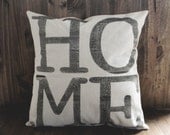 HOME 4 Letter Word 16 x 16 Pillow Cover, home decor, family gift, new family, house warming, love, cozy