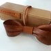 Handmade Genuine Leather Bow Tie (Previously Belonged to a Cow)