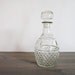 vintage decorative embellished glass crystal decanter / barware