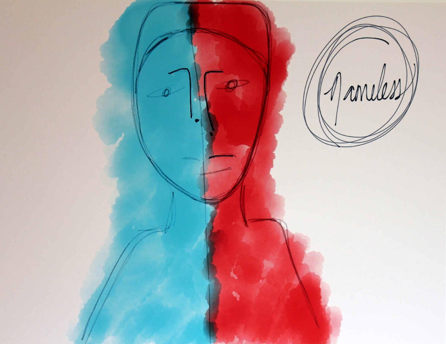 Nameless 8x10 Modern Minimalist Illustrative Print/Digital Archival Print
