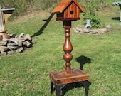 Unique Custom Handcrafted Recycled Repurposed Upcycled Salvaged Exotic Wood Birdhouse