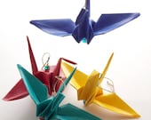 Autism Awareness, Set of 4 Hanging Cranes, World Autism Awareness, Celebrate Autism, Paper Crane Gift Set