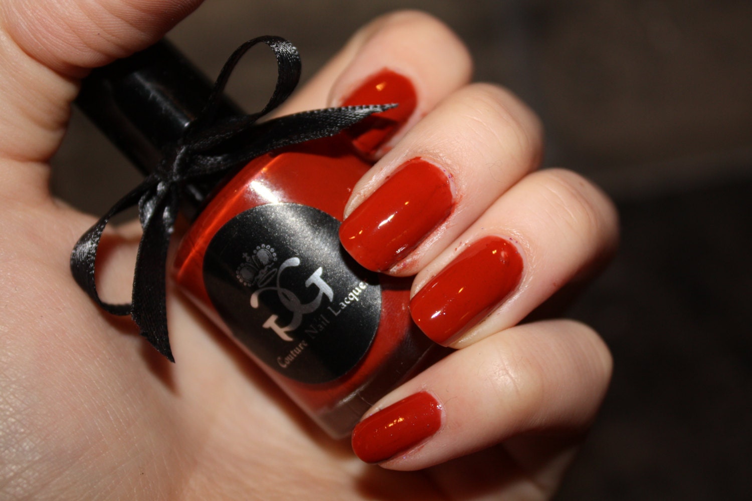 Mercy - Autumn Red Nail Polish - Full Size - Handmade
