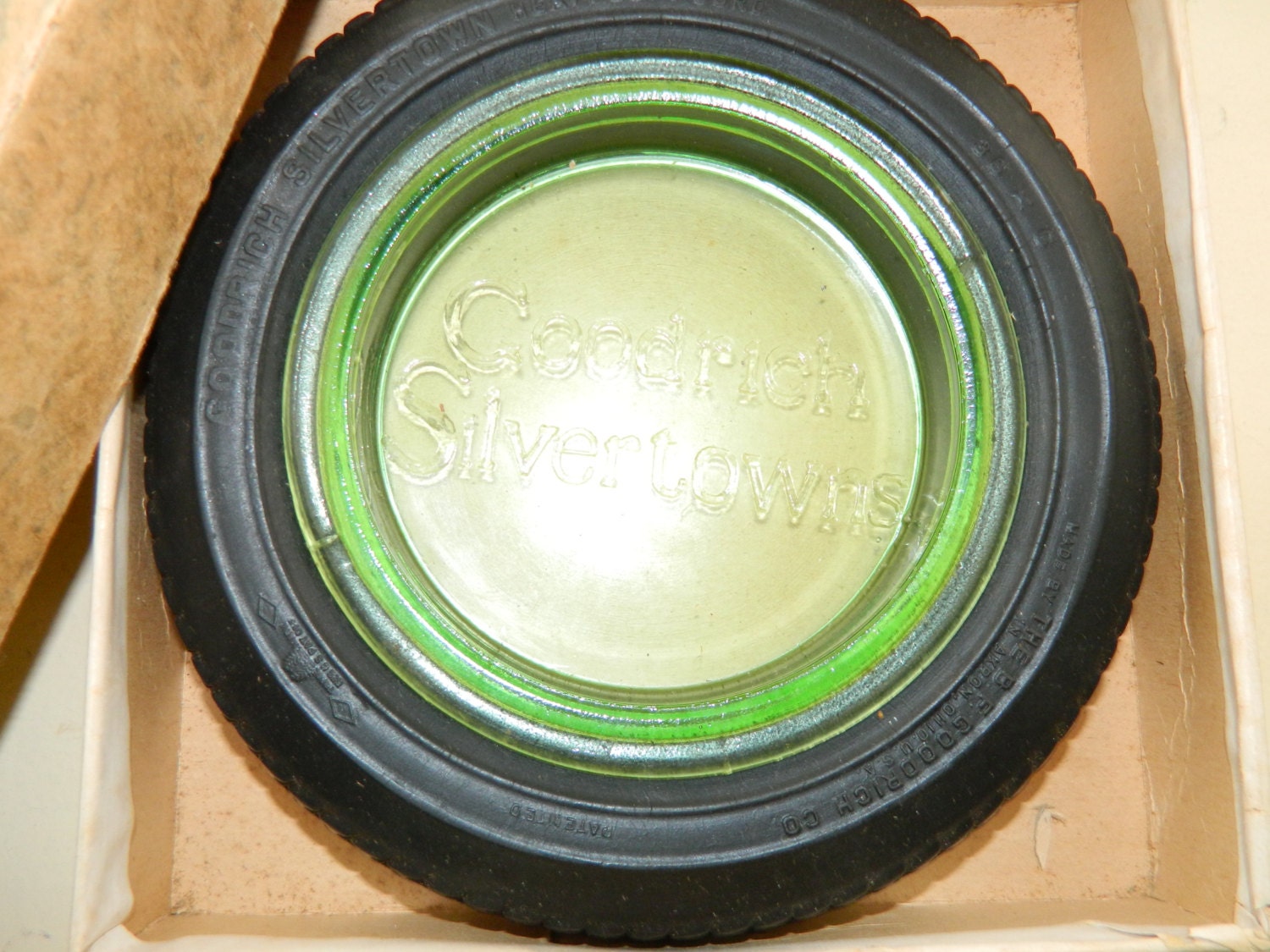 Tire Ashtray Automobilia Tobacciana Gas Station Garage Goodrich Silvertowns Rare Promotional General Advertising Collectable NEW IN BOX
