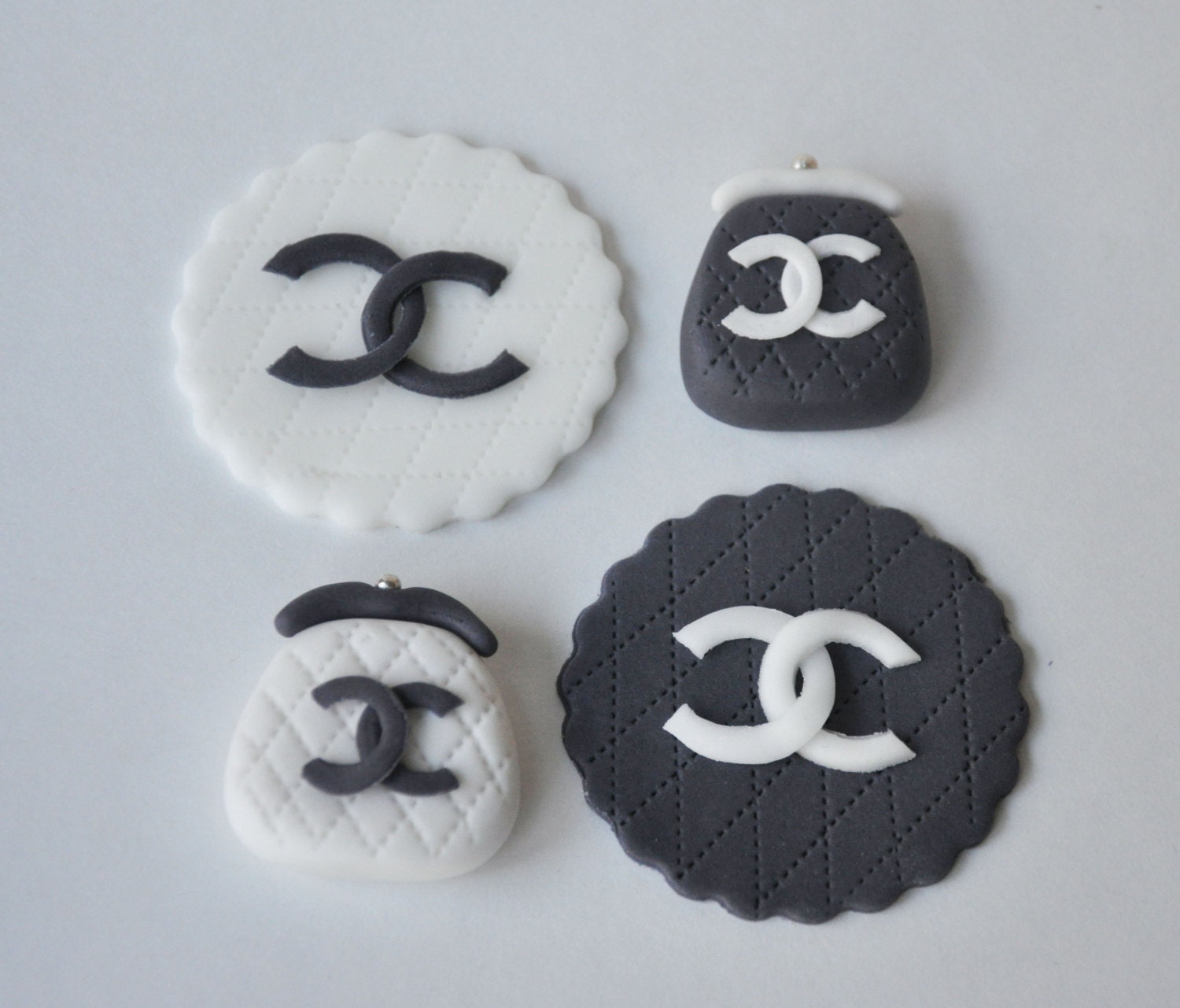 Fondant Cupcake/Cookie Toppers - purses, handbag perfect for Weddings, Bridal Shower, Birthdays, Sweet sixteen , Mothers day Il_570xn