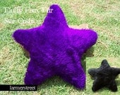 Fluffy Faux Fur Star Shaped Cushion
