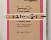 Personalized Handmade Love Card, Valentine's Card, Anniversary Card, Greeting Card, Collage