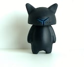 Lucky the Black Cat - Feline resin figure - hand made and painted cat