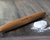 Custom Tapered Rolling Pin - Solid Wood Engraved Personalized Kitchen Keepsake