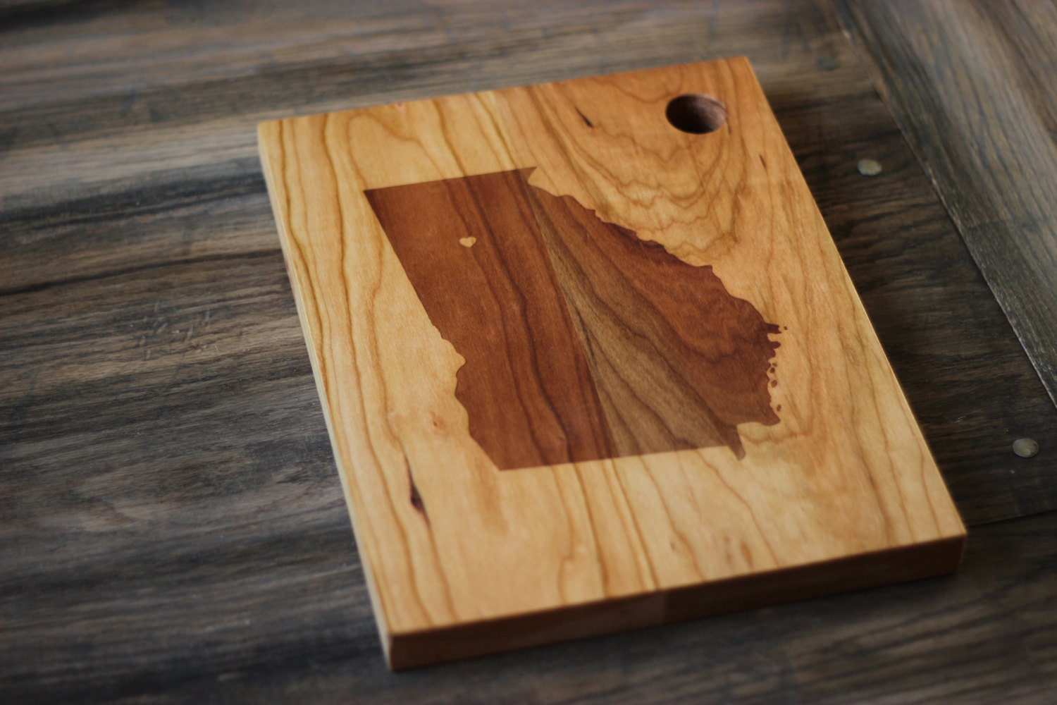 Custom City, State or Country Personalized Cutting Board - 13" x 9.5"
