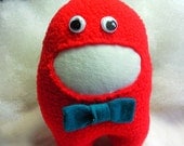 Monster plushie , handmade  100% recycled fabric, eco friendly