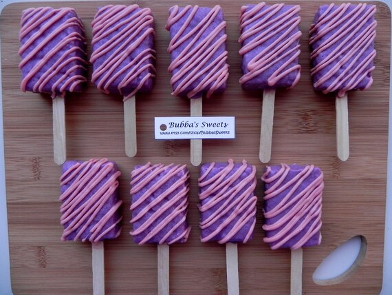 Princess Chocolate Covered Rice Krispy Pops Il_570xn