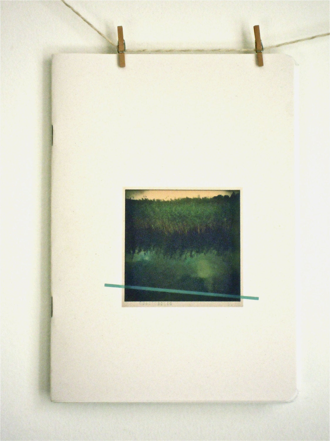 Recycled Green Notebook Panorama Photo Eco Friendly Journal