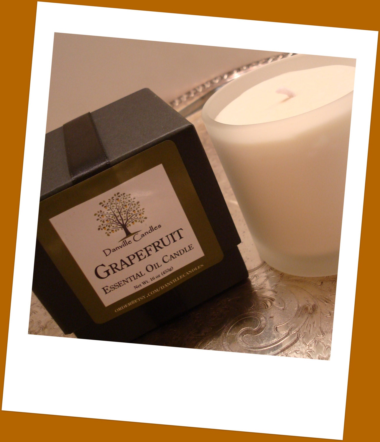 Grapefruit Aromatherapy Soy Candle Home Decor