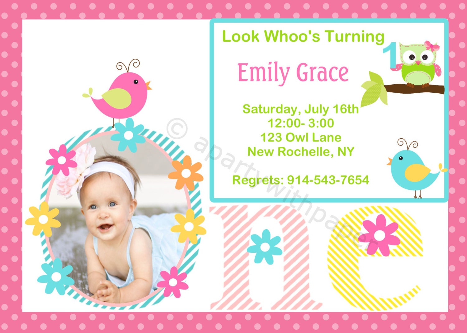 Owl Birthday-Owl Birthday Invitation- Owl Decorations