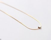 Tiny silver star necklace - thin gold chain two toned mixed dainty minimalist modern everyday jewelry