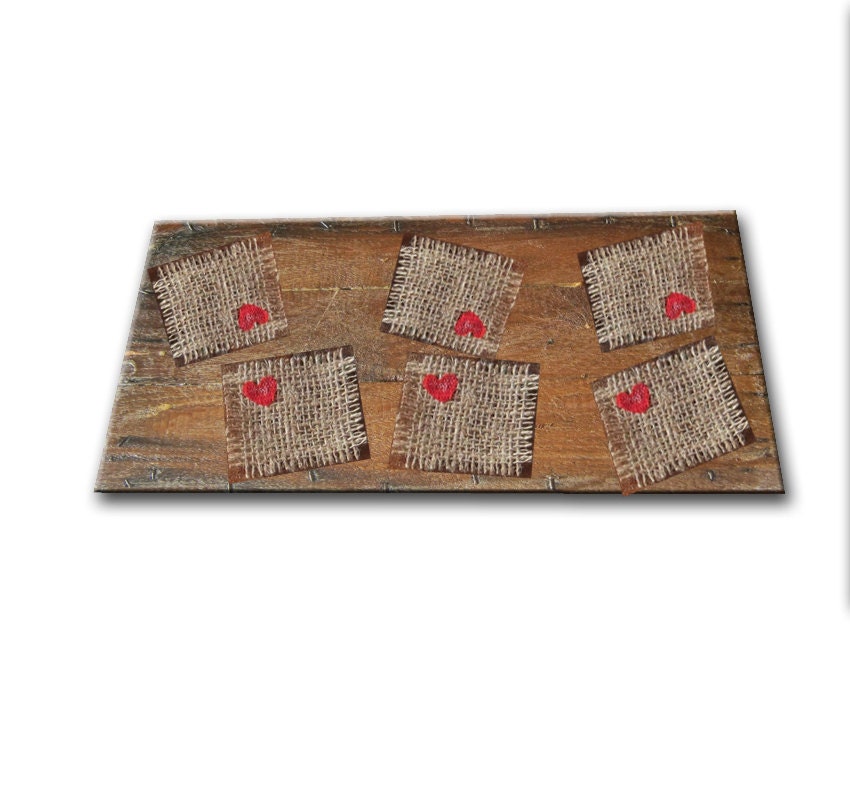Country Chic napkin,Cottage Chic rustic fringe napkin,burlap and red lace,Shabby home decor,country beach cottage barn house wedding napkins
