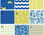 Blue Nautical Picnic Blanket  Custom - Beach Blanket - Waterproof Backing - Wedding Gift - Graduation Gift - Mother's Day (039)