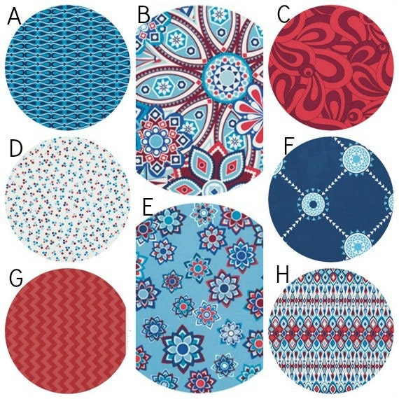 Picnic Blanket Custom Red White Blue - Beach Blanket - Waterproof Backing - Wedding Gift - Graduation Gift - Mother's Day (041)