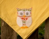 Appliqued Flannel Swaddle Blanket