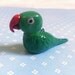 Green Indian Ringneck Parrot Charm