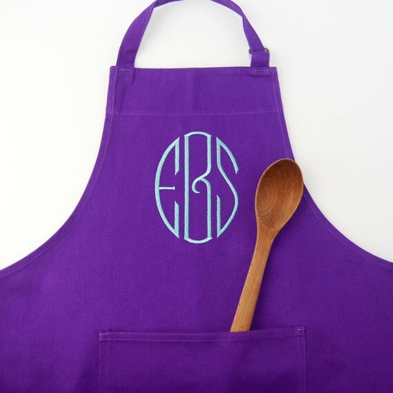 Women's Custom Monogrammed Kitchen Apron by KeatonandCo on Etsy