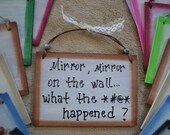 Old Age Signs 3.5"x5" Wooden, Handpainted, Handmade, Funny Sayings, Humor, Home Decor, Small Sign, Grandparents, Old Age, Family, Cute