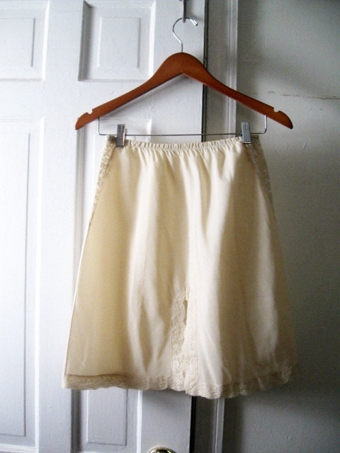 Lacy Nude Half Slip Vintage 1950s