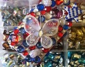 Custom Iphone 4/4s Fun Sparkly 4th of July Theme  FREE SHIPPING