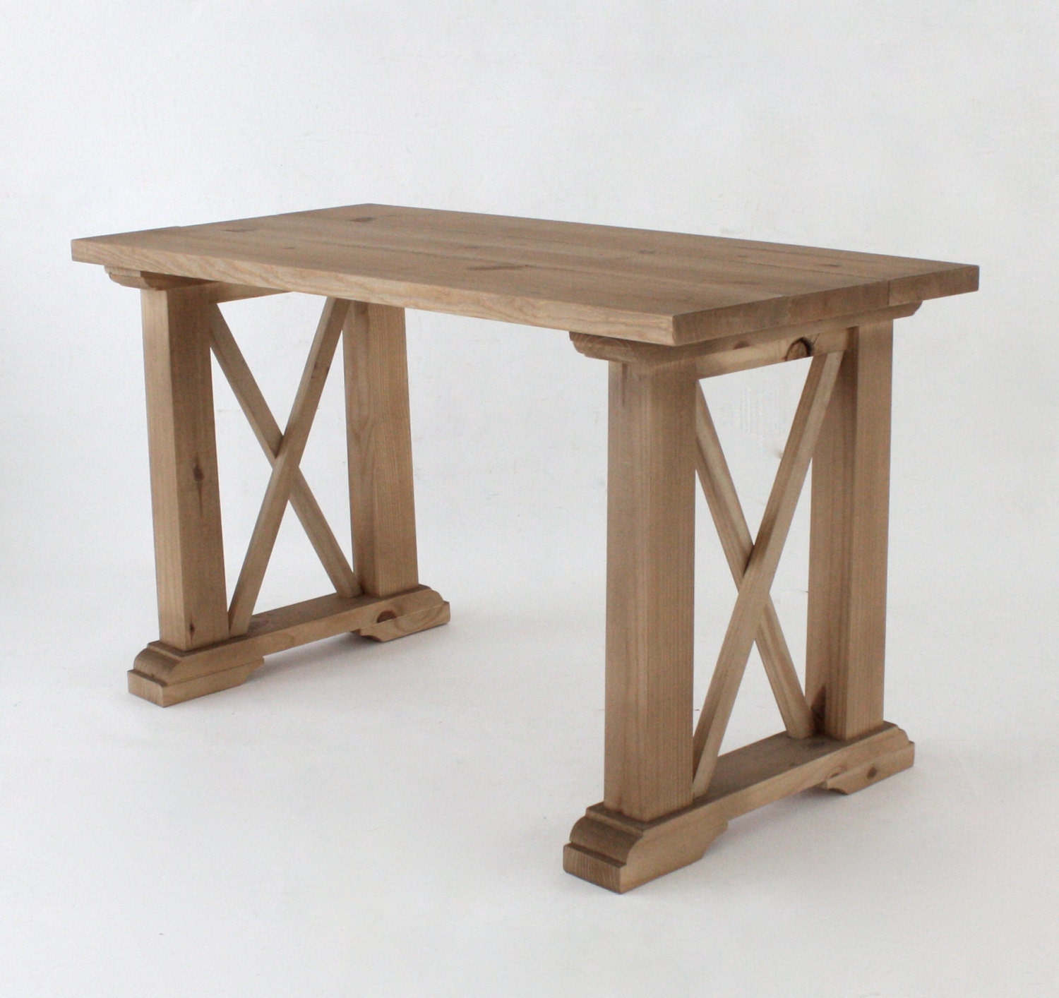 Reclaimed Wood Dining Table / Desk 50X24 in Barn Wood Finish Titan - LMFurniture