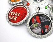 Cocktail party favors, wine charms, retro barware, vintage matchbook covers, drink tags.