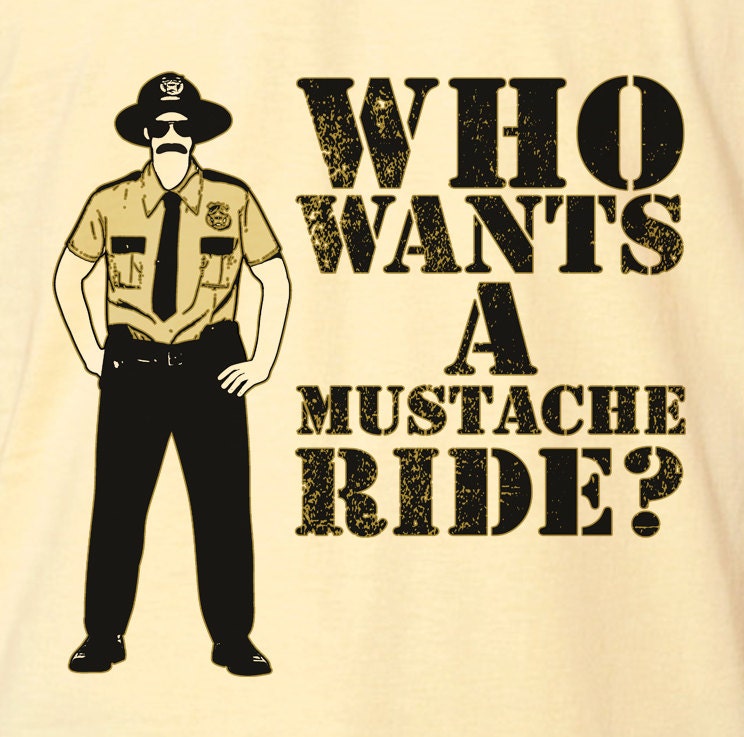 Mustache Ride Funny Graphic American Apparel T Shirt Z13031